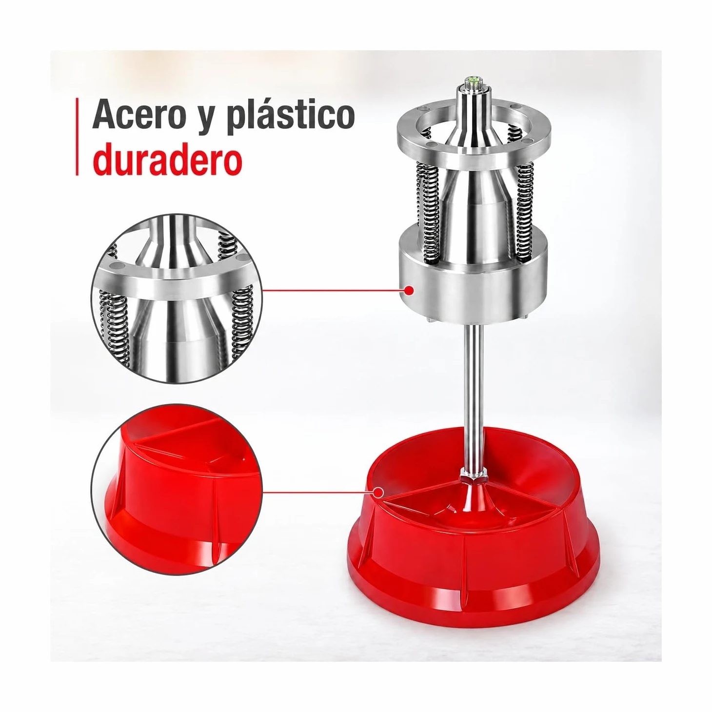 equilibradora de ruedas portátil, equilibrador manual de neumáticos para coches y camiones ligeros, balanceador con nivel de burbuja, fácil de transportar
