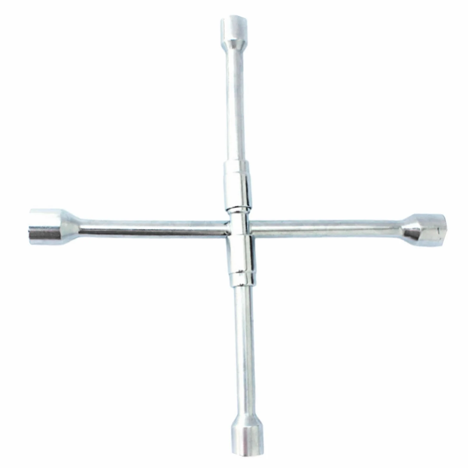 Llave para tuercas de rueda, llave de tuercas de rueda | llave de rueda cruzada de 4 vías, plegable, multifuncional, portátil de 14 pulgadas, para camiones, autocaravanas y coches