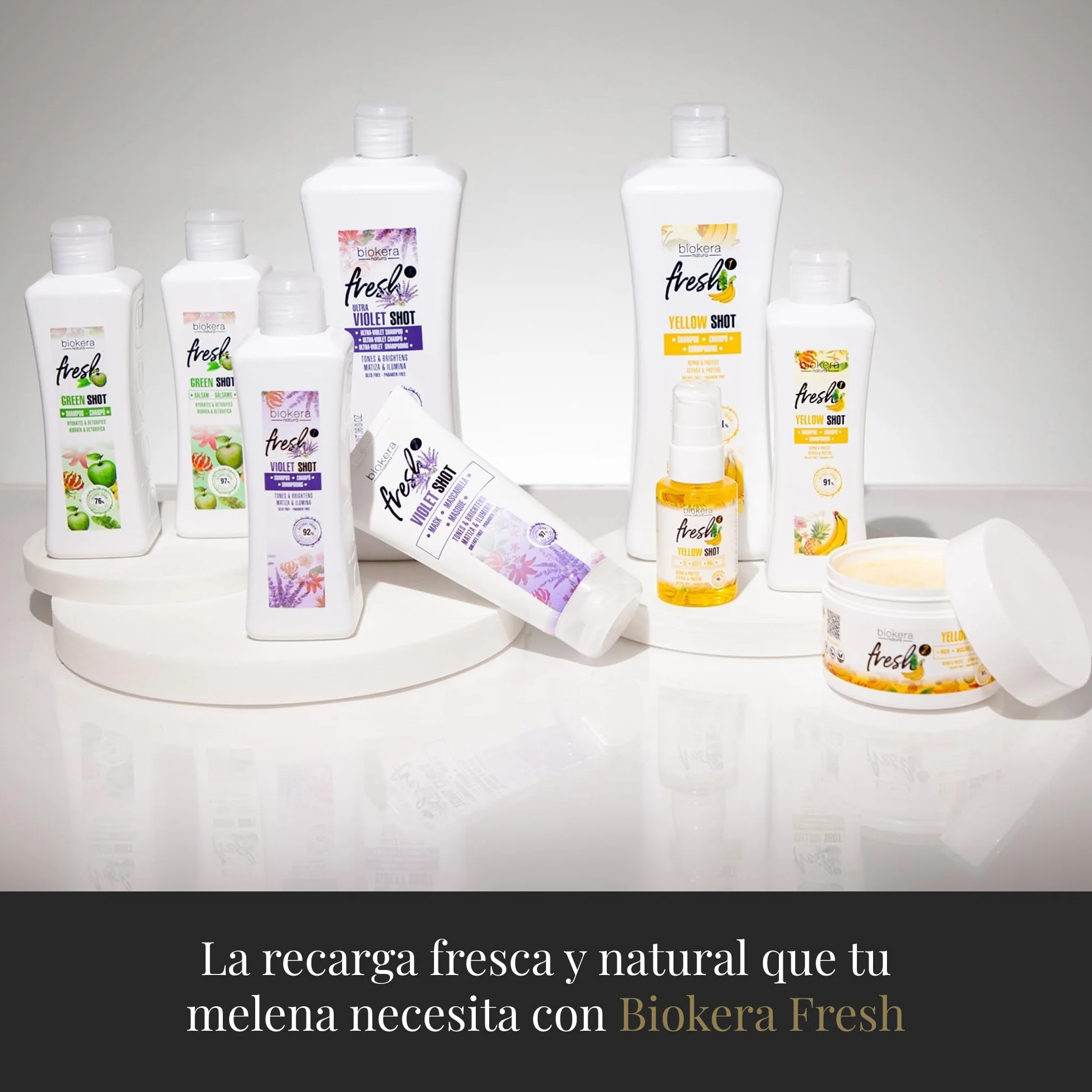 Biokera Fresh Violet Shot Mascarilla Matizadora 200 ml para Cabellos Rubios