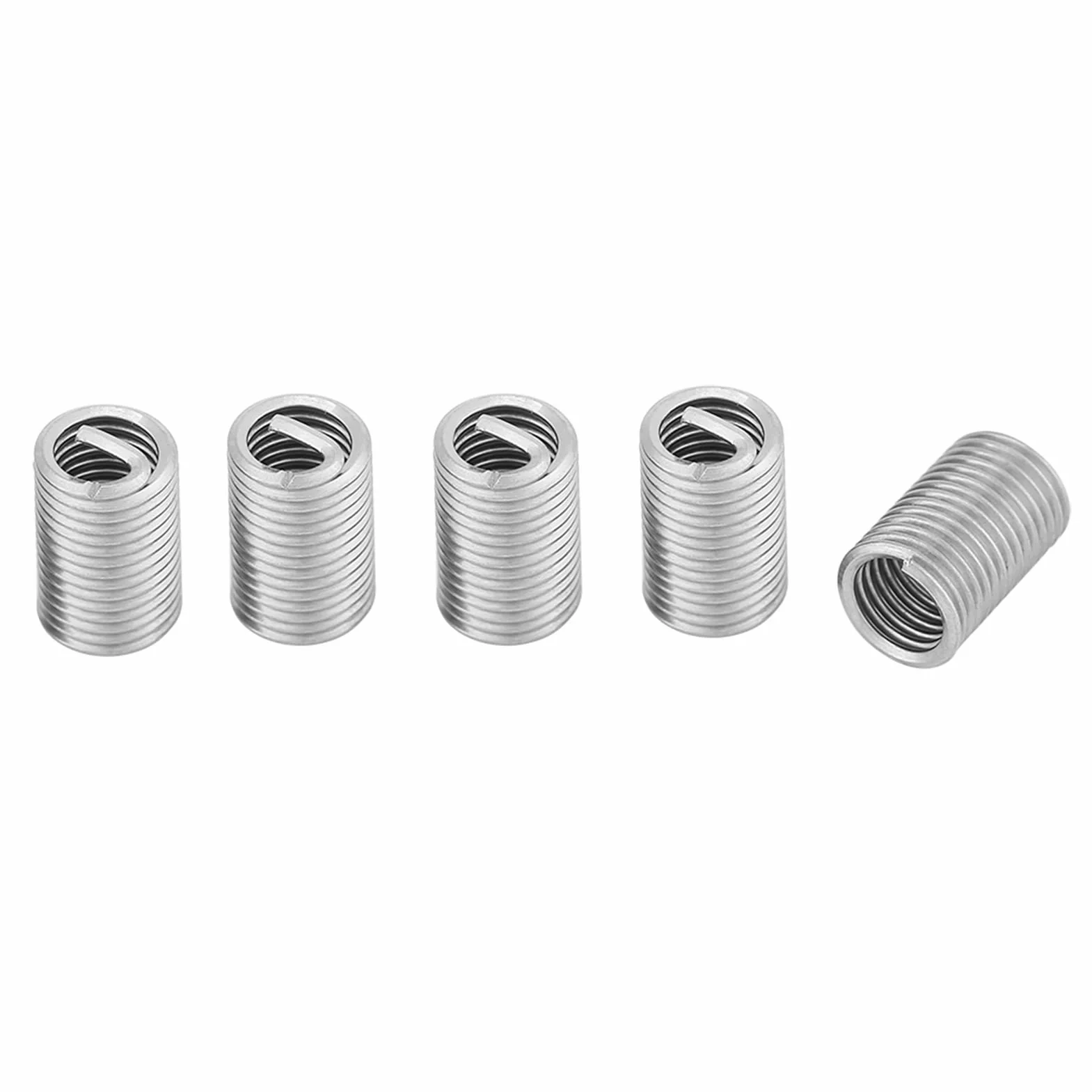 6Mm Helicoil Bits M6 X 1.0 Helicoil Kit Acero Inoxidable 304 50 Piezas Acero Inoxidable Ss304 Alambre en Espiral Rosca de Tornillo Helicoidal Insertos M6 X 1.0 X 3D Longitud