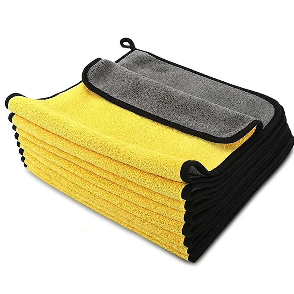 Toalla seca Toalla de microfibra para lavado de autos Paño de microfibra para detalles automáticos Toalla de limpieza para autos Paño de secado Cuidado de autos para detalles automáticos (Color : Car