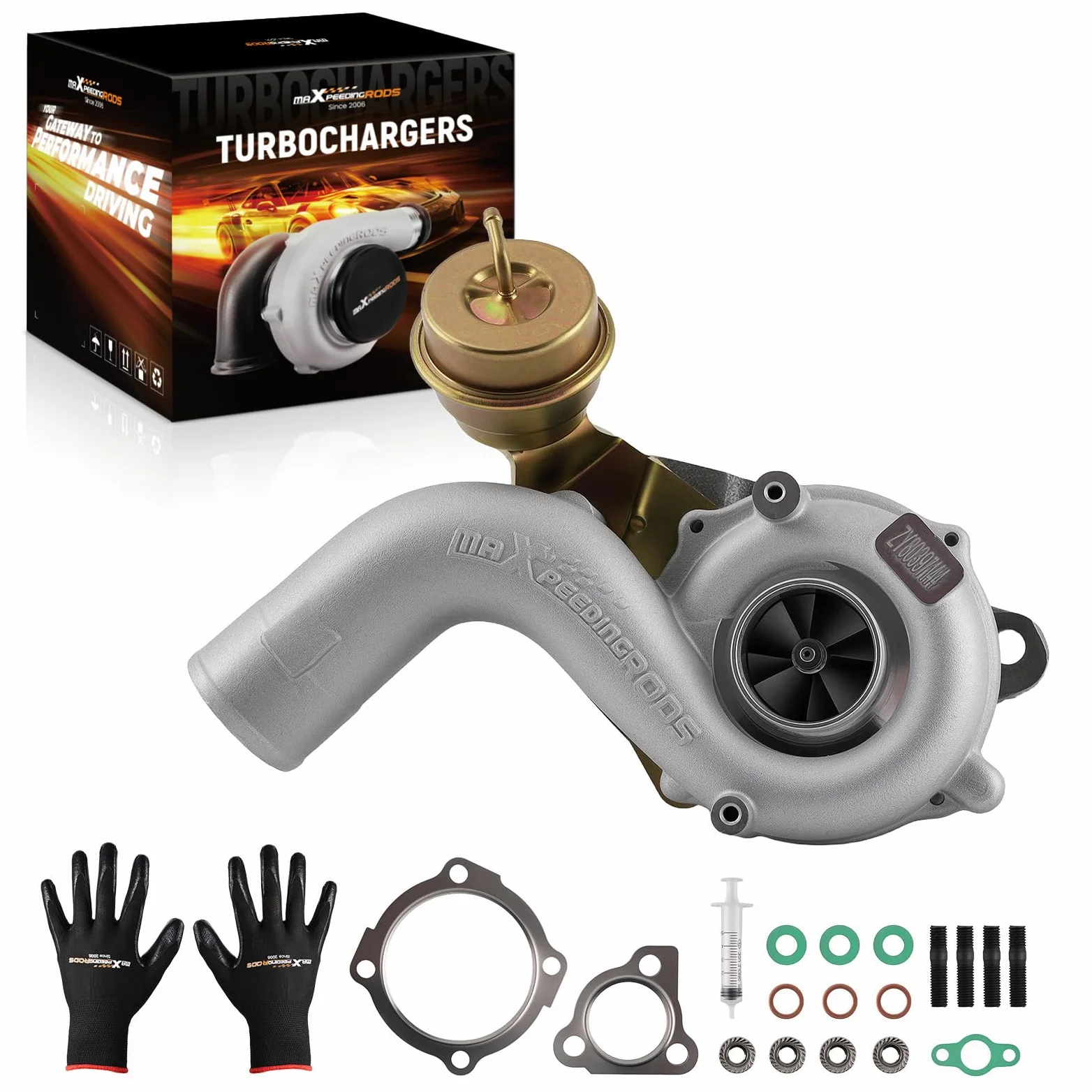 maXpeedingrods Turbocompresor 400+HP para Seat Leon para Cupra para VW Golf IV Beetle Bora para Audi A3 TT A4 para Skoda Octavia Superb, Turbo 1.8T/L Turbina para Motor K04 K03-052/053 con Actuador | para VW Golf IV Beetle Bora para Audi A3 TT A4 para Sko