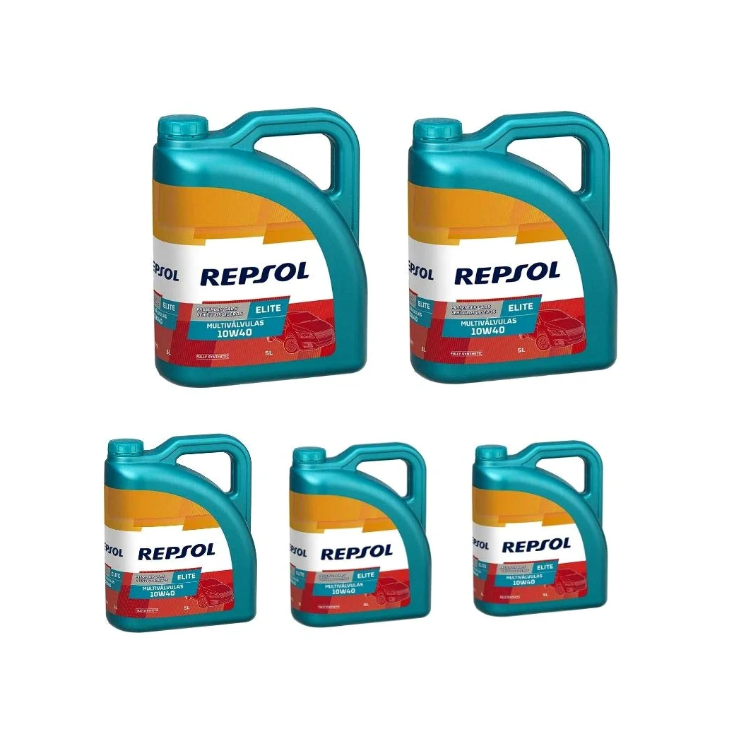 Repsol Aceite de Motor Elite MULTIVÁLVULAS 10W-40, 5x5L (25 litros)