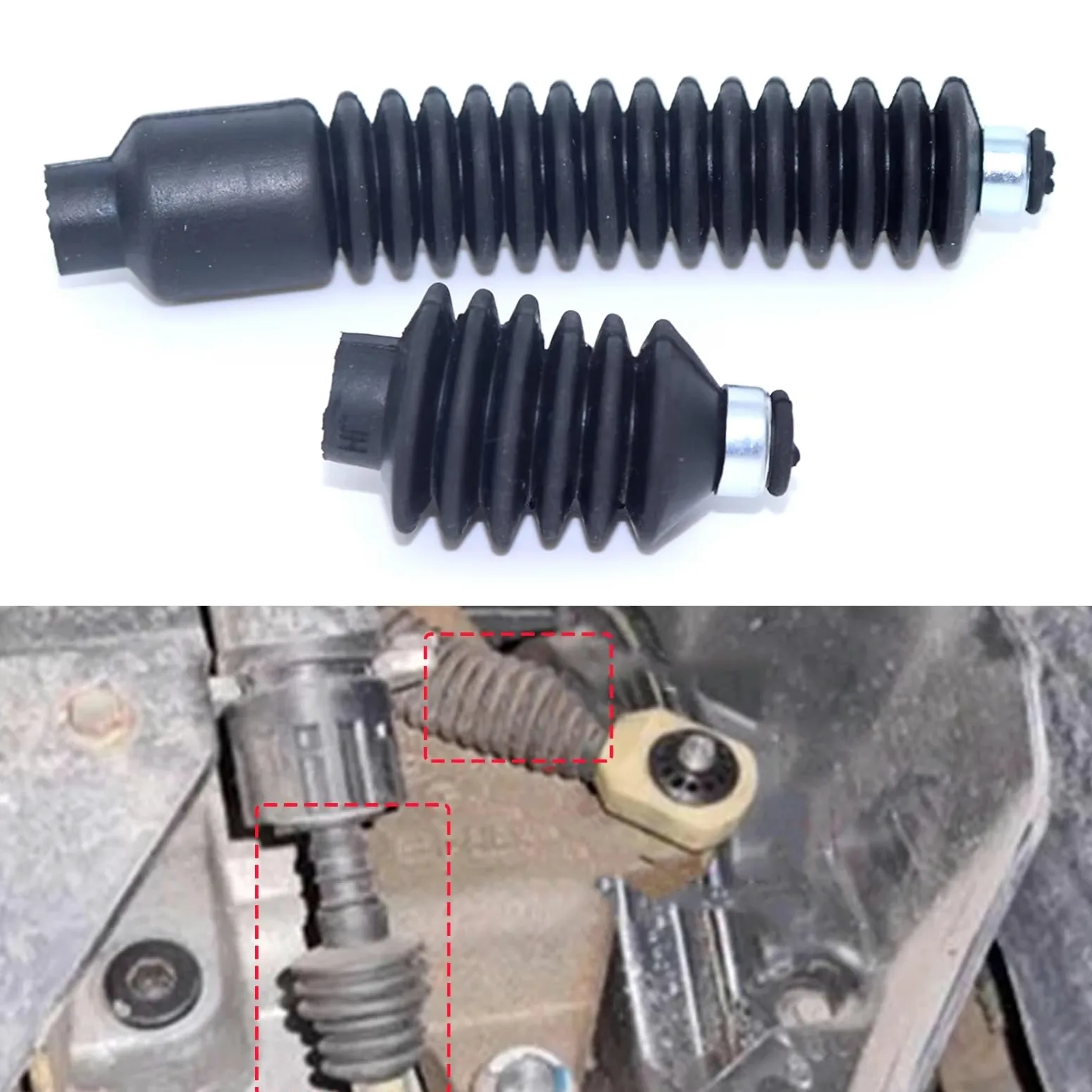 Kit De Buje De Varilla De Extremo De Enlace De Cable De Cambio De Marchas Manual 1332491 Compatible Con Ford Para Focus 1998-2006 2007 2008 2009 2010 2011 Cable de mando transmisión