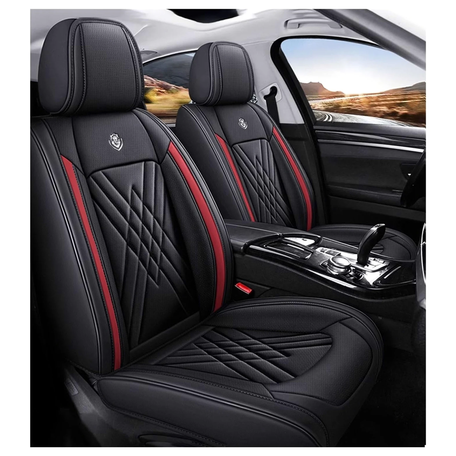 Fundas Asientos Coche para Toyota C-HR CHR Hybrid C-HR EV 2016-2024 5 plazas, Universal Juegos De Cubreasientos Delanteros Y Traseros Funda Asiento Protector Impermeable Cómodo Interior(B)