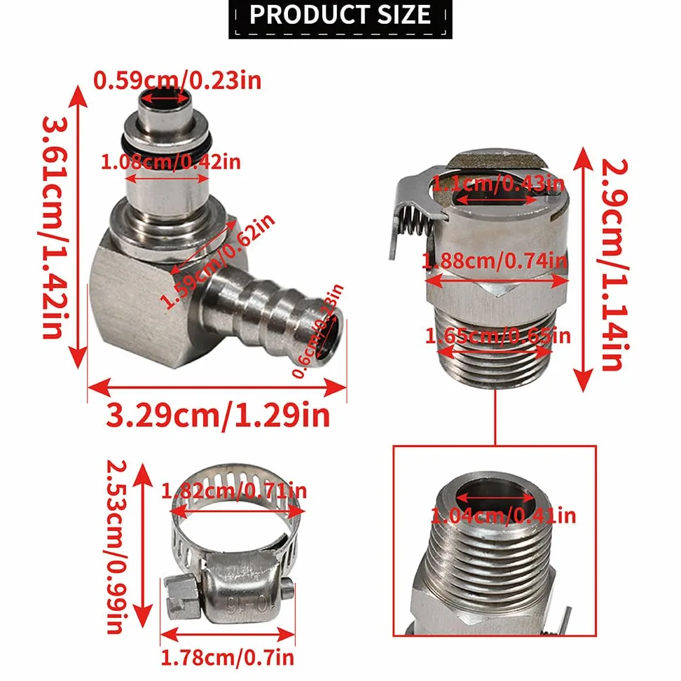 Bomba de descarga rápida de doble conector para gasolina Kit de reparación Bomba de combustible de metal Compatible con BMW R1200GS ADV R1200RT S1000RR K1200R K1300R K1600GTL HP4 Rninet