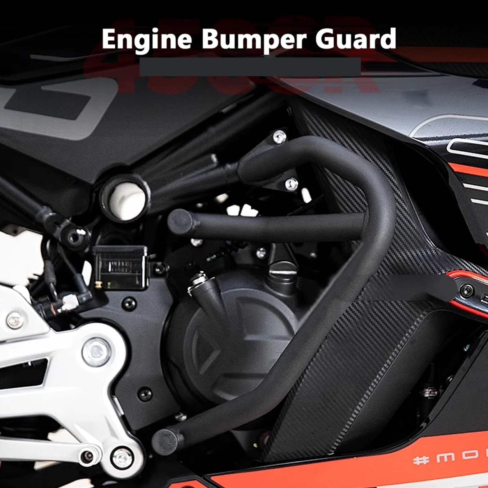 Compatible con barras de jaula deportivas CFMOTO 450SR | Se adapta a 2022-2023. Juego de aros laterales aptos for el carenado.