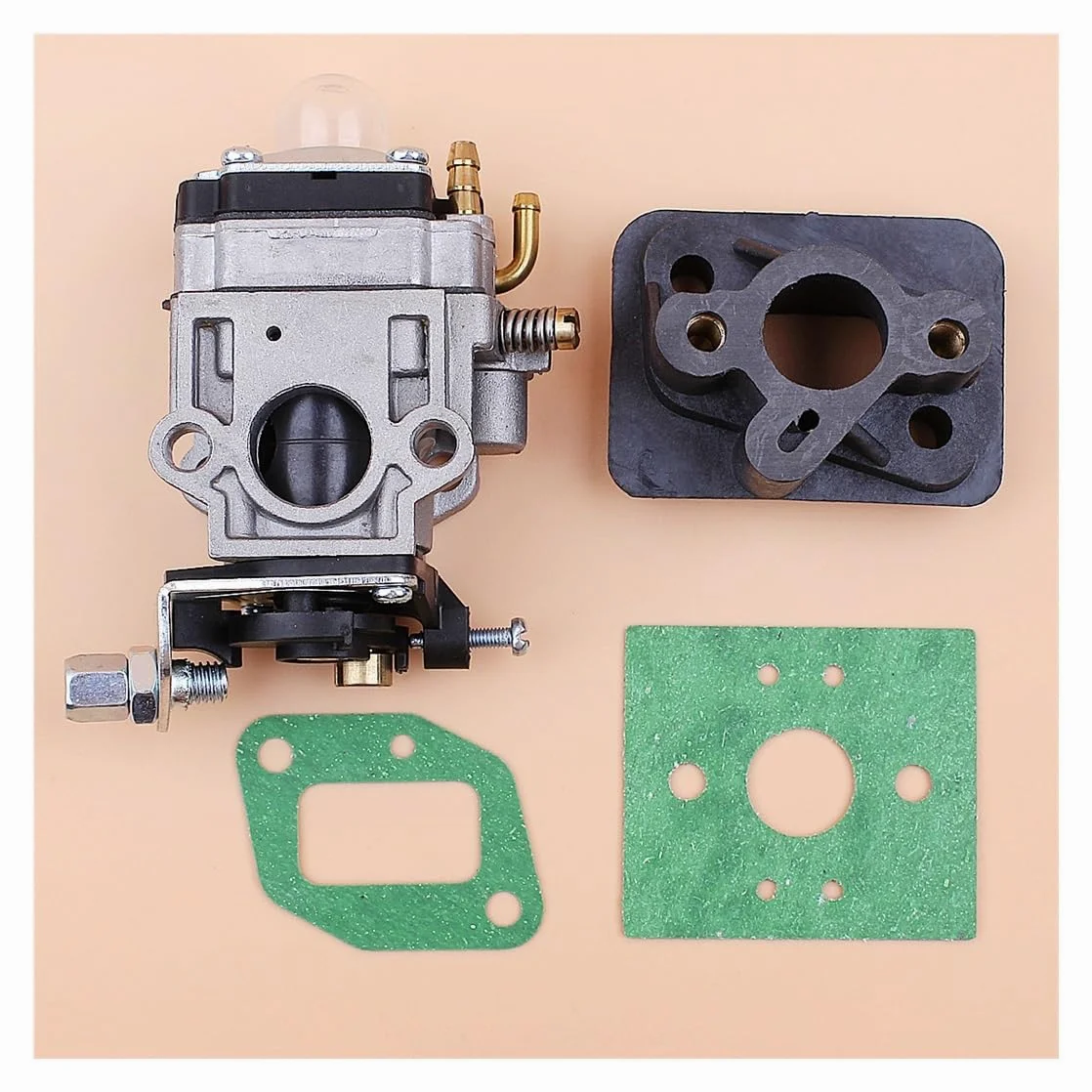 Kit de Juntas de colector de admisión de carburador for desbrozadora con Motor de 43 CC 40-5 BC430 CG430 1E40F-5 TL33 TL43 T52 TU43