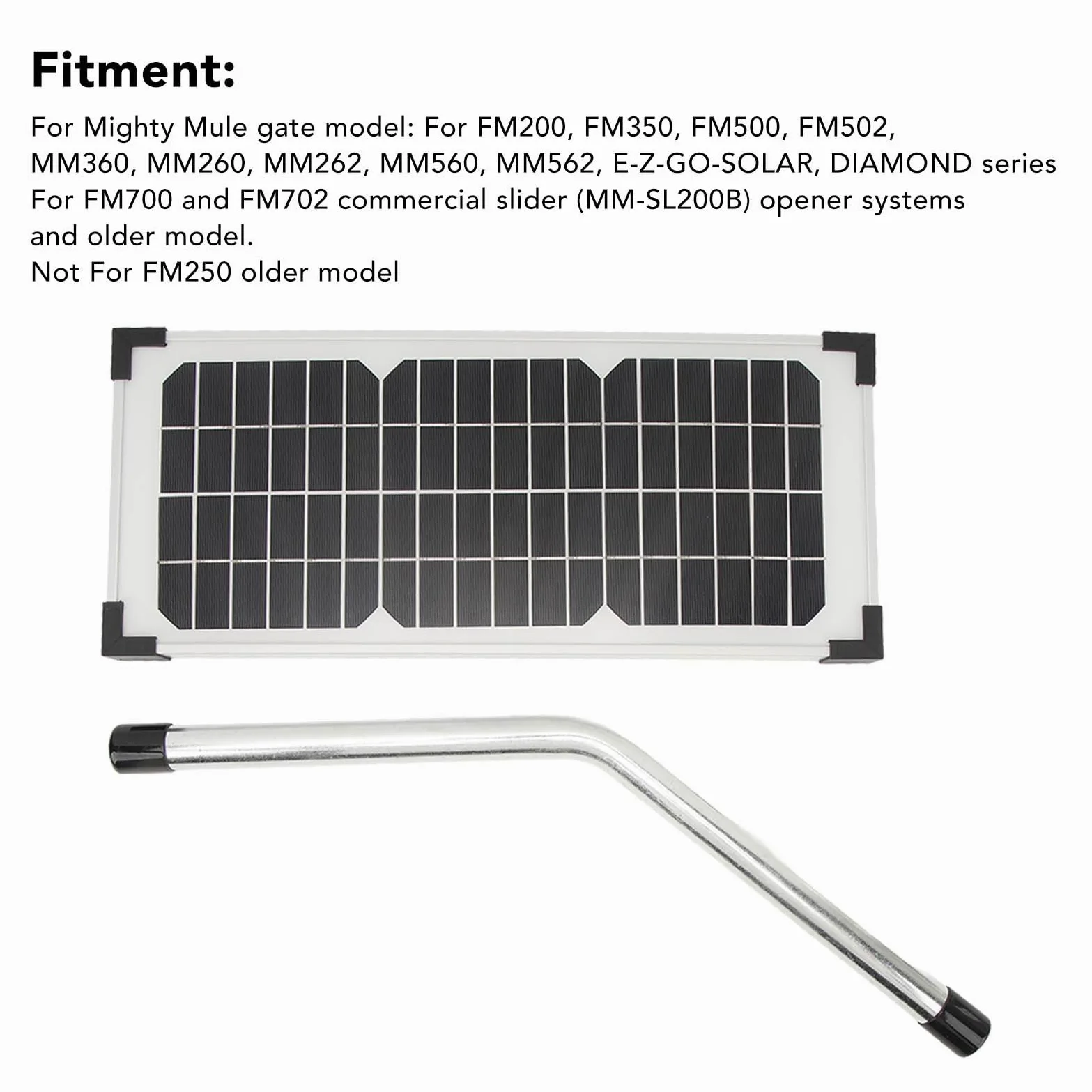 Kit de Panel Solar de 10 W FM123, Panel de Carga de Batería Solar Portátil para Puerta, Panel de Batería con Energía Solar para una Fácil Instalación y un Rendimiento duradero.