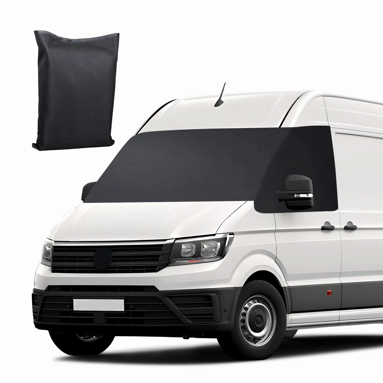 Protector de Parabrisas Repuesto reemplazar para VW Grand California 2018-2023, Cubierta de Parabrisas Coche, Tela Oxford Impermeable 600D contra Nieve Hielo Escarcha Polvo Sol
