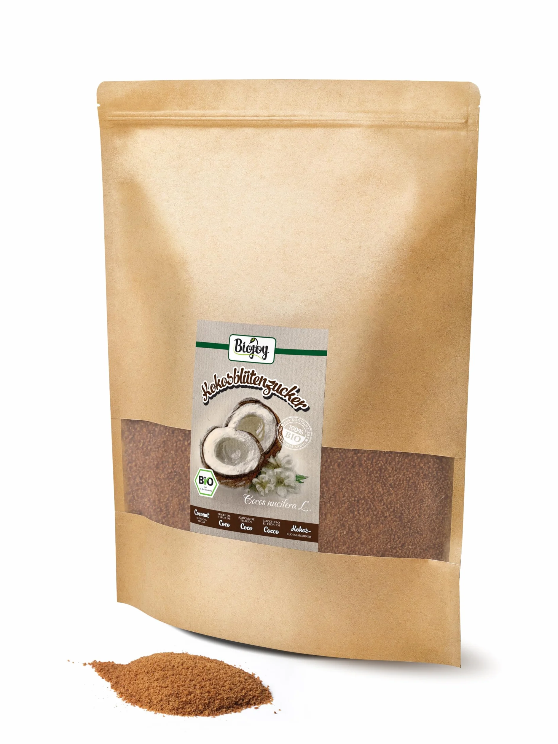Biojoy Azúcar de Flor de Coco Orgánico 2 kg
