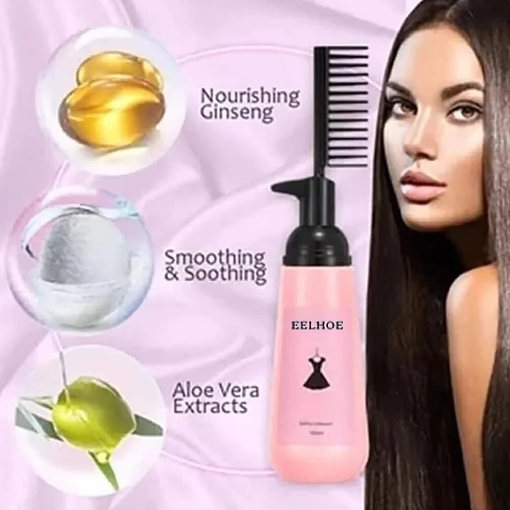 Crema para alisar el cabello rizado alisador portátil nutritivo