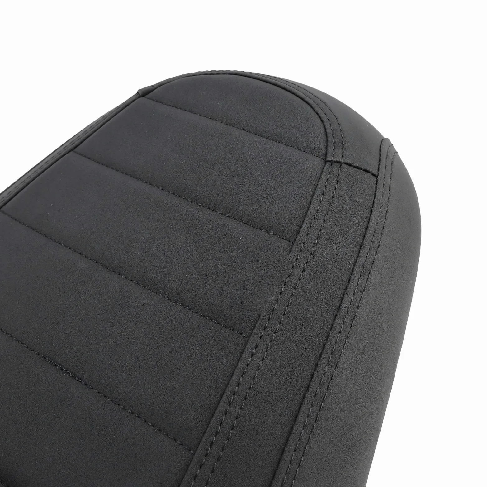 Para velocidad de calle doble Cojín de asiento | Reemplace el asiento delantero trasero conductor y pasajero, inferior, negro(BlackC)