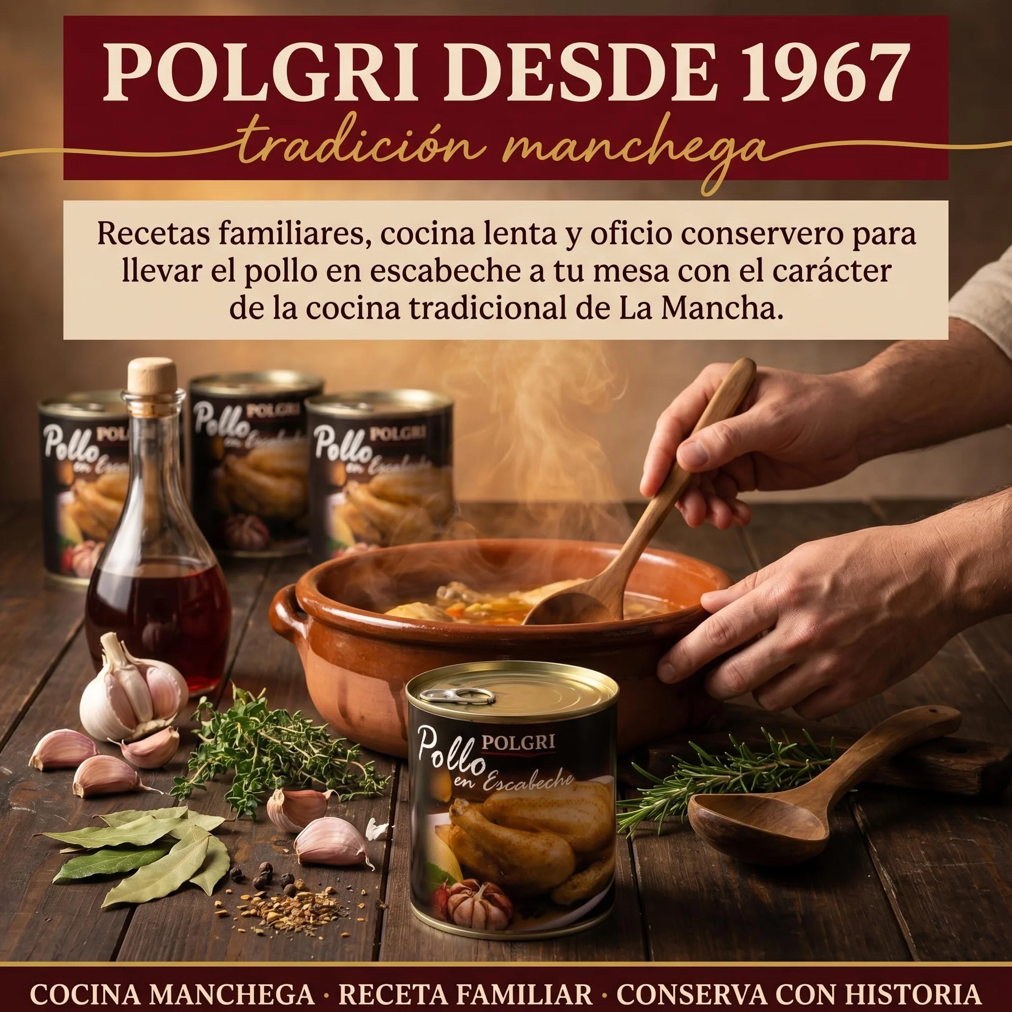 Pollo en Escabeche Polgri 800 grs. x 3 unds.