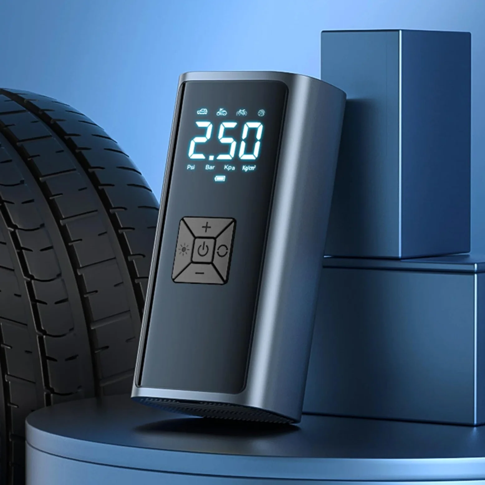 Inflador Ruedas Coche Inflador de neumáticos, bomba de aire de 150 PSI con manómetro Digital, bomba de neumáticos para coche, motocicleta, bicicleta, pelotas y más Compresores de aire portátiles