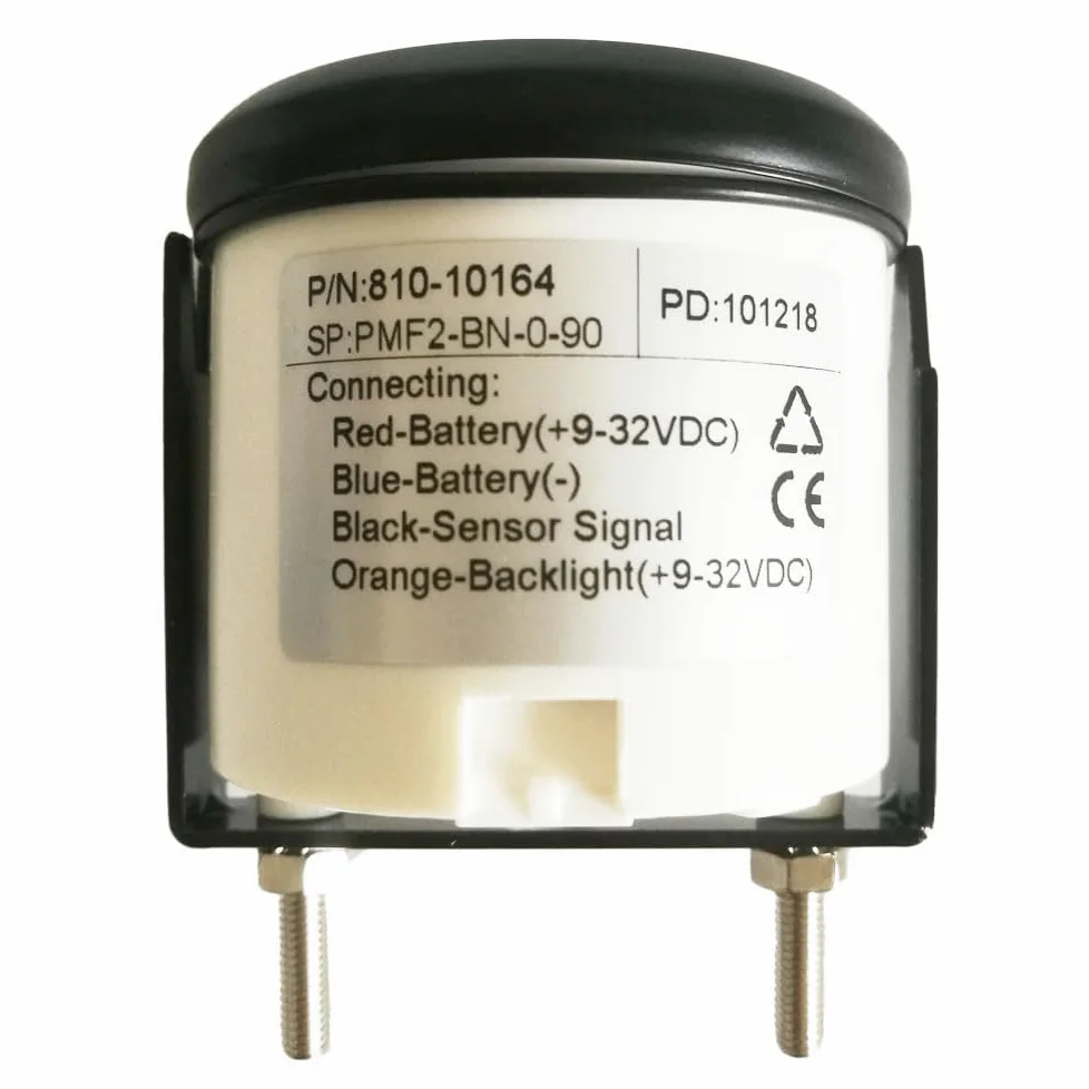 Indicador de nivel de combustible de gas de 52 mm, 0-90 ohmios, lecturas precisas, compatibilidad versátil, diseño duradero, esfera negra con marco negro, ideal para coches, camiones, marinos