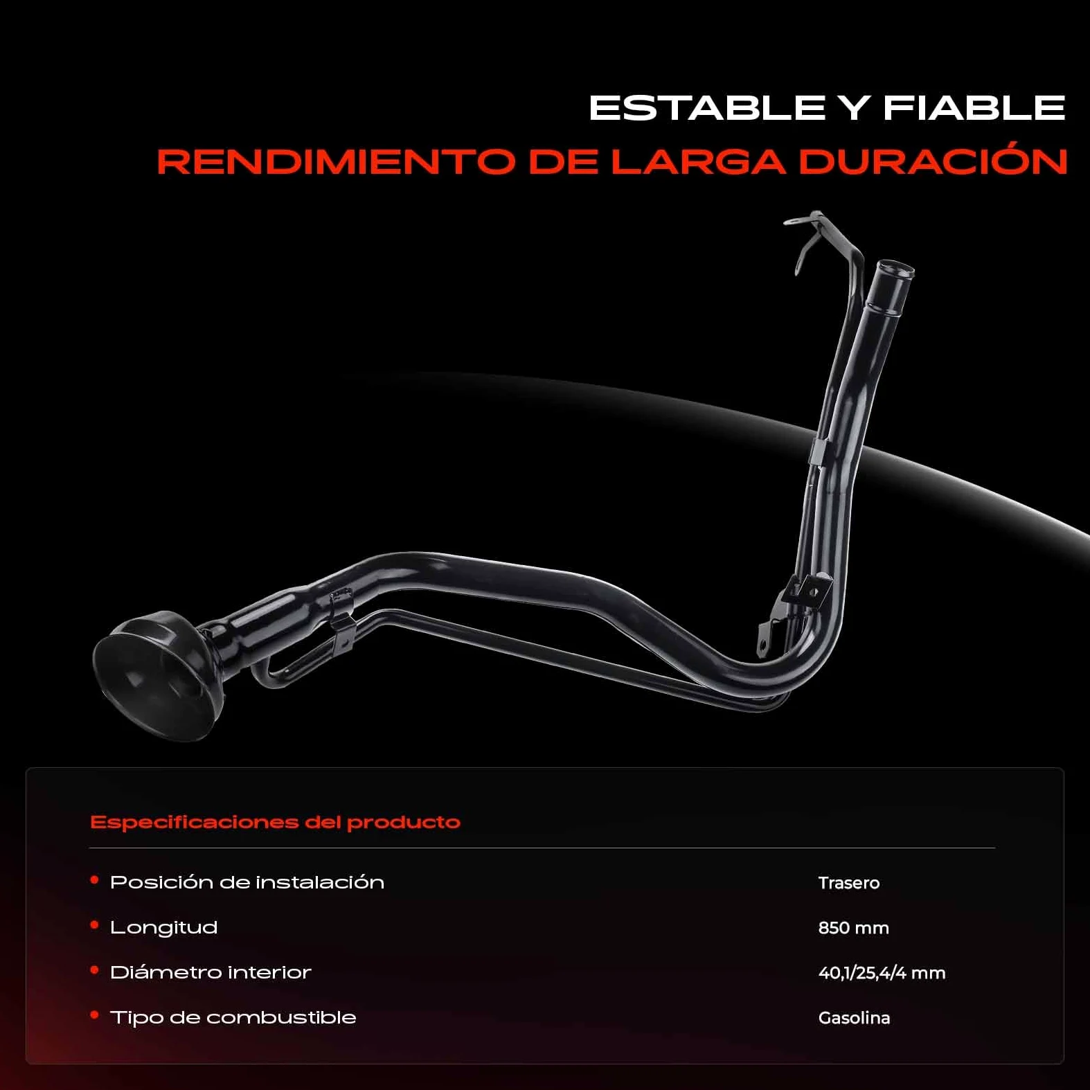 Frankberg Tubo de llenado de combustible cuello de llenado 17221JD000 | Compatible con: Qashqai +2 I J10 NJ10 JJ10E