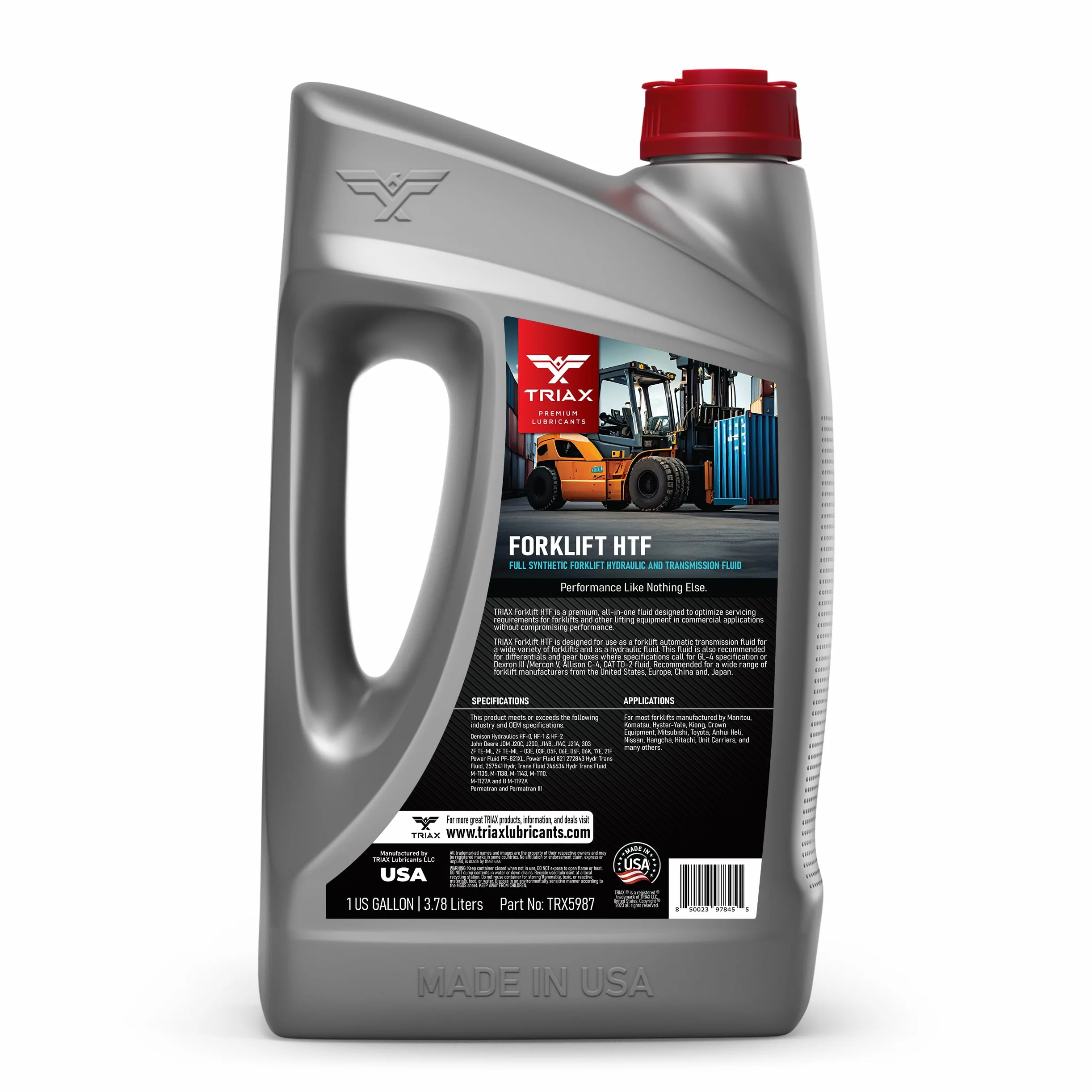 TRIAX Aceite hidráulico sintético multipropósito Forklift HTF 1 galón