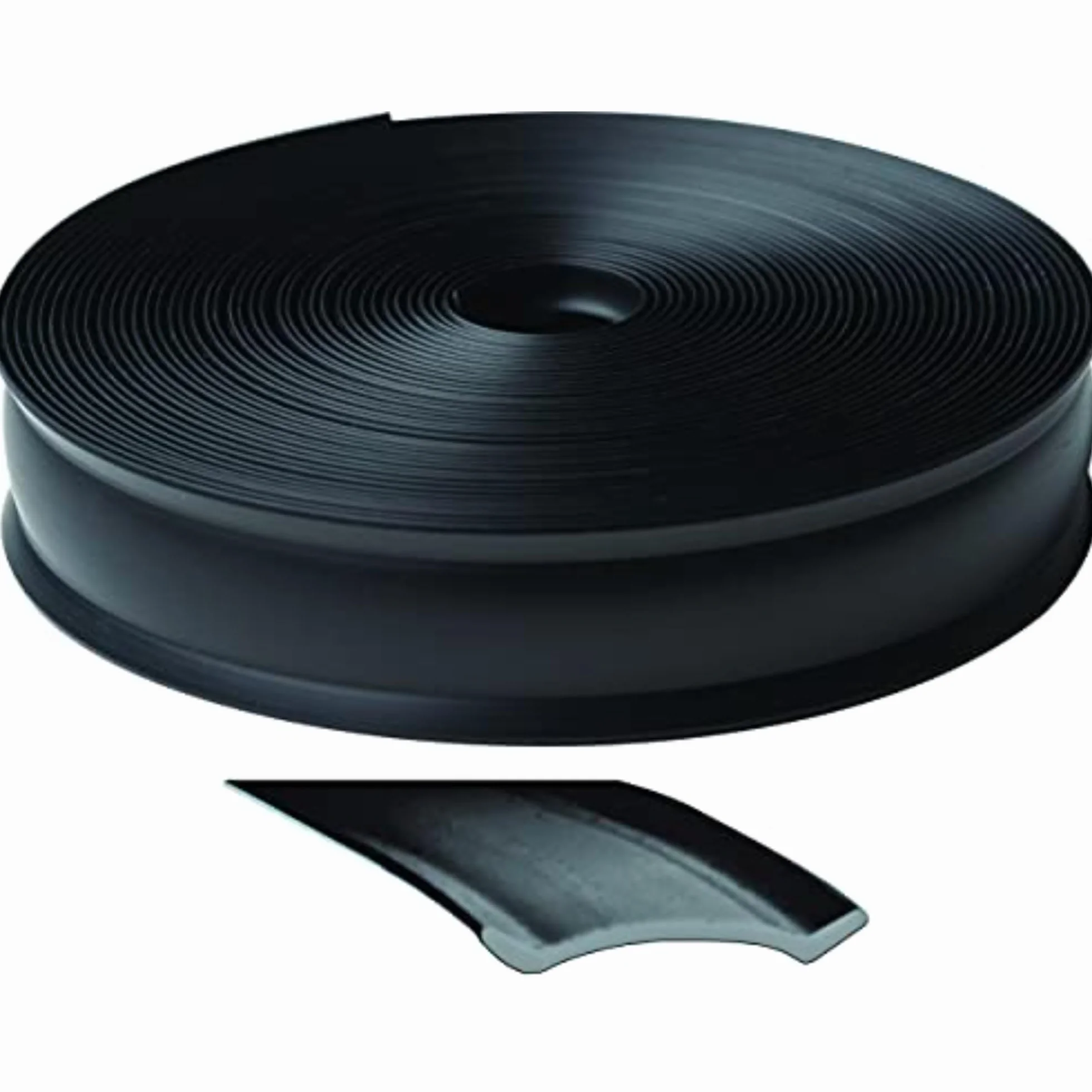 RV Designer E369, Borde de inserción de Vinilo Resistente, 1 Pulgada de Ancho, Rollo de 25 pies, Color Negro