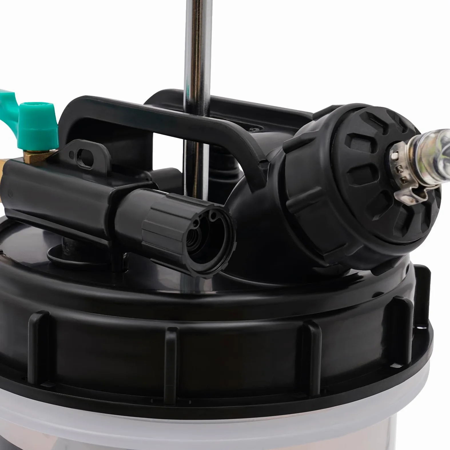 Bomba de aspiración de aceite manual y neumática de 7,5 l con 4 mangueras bombas de succión líquida para líquido de motor y aceite de automóviles