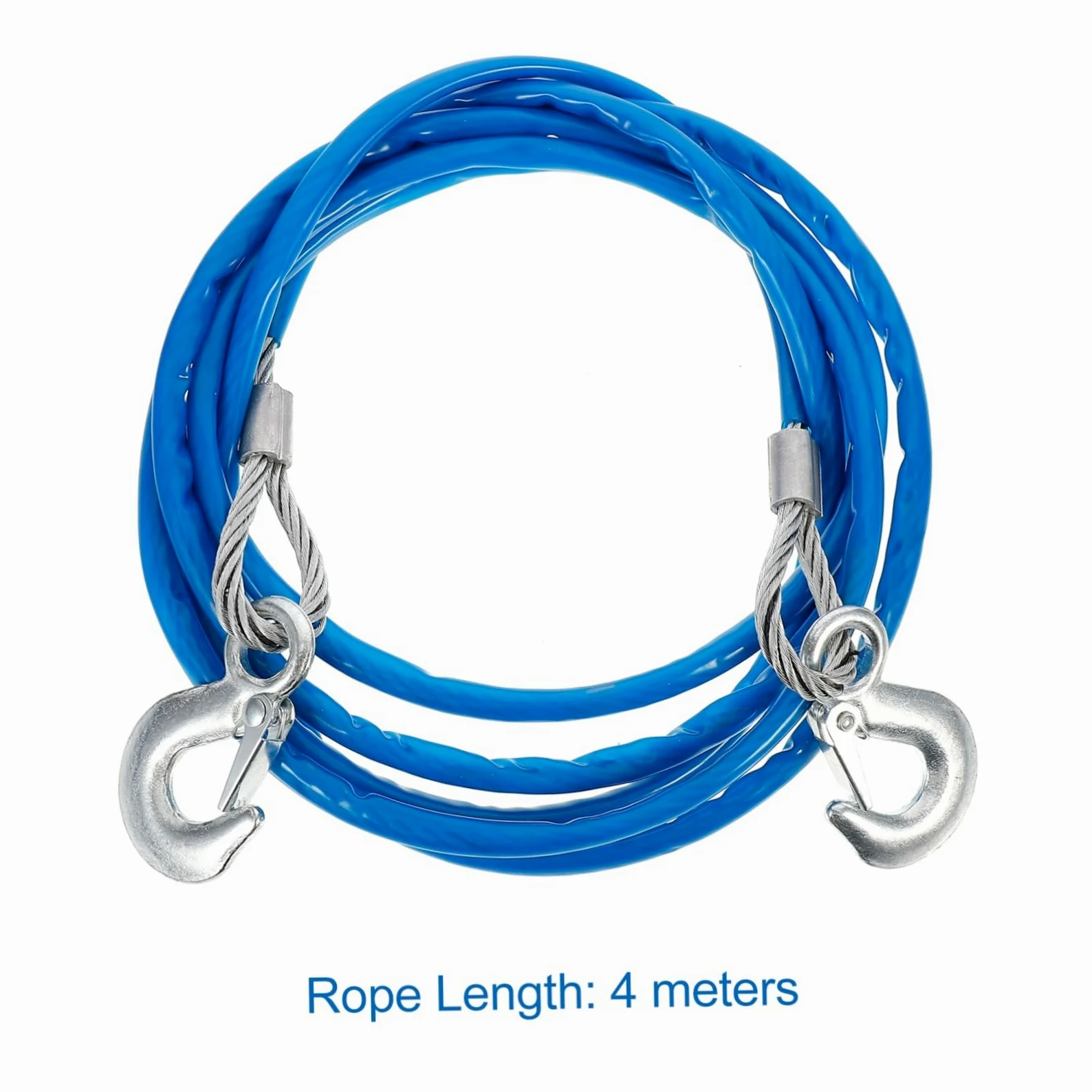 Cuerda de remolque, correa de recuperación de cabrestante resistente para camiones y vehículos, correa de remolque duradera para remolque y recuperación segura de vehículos