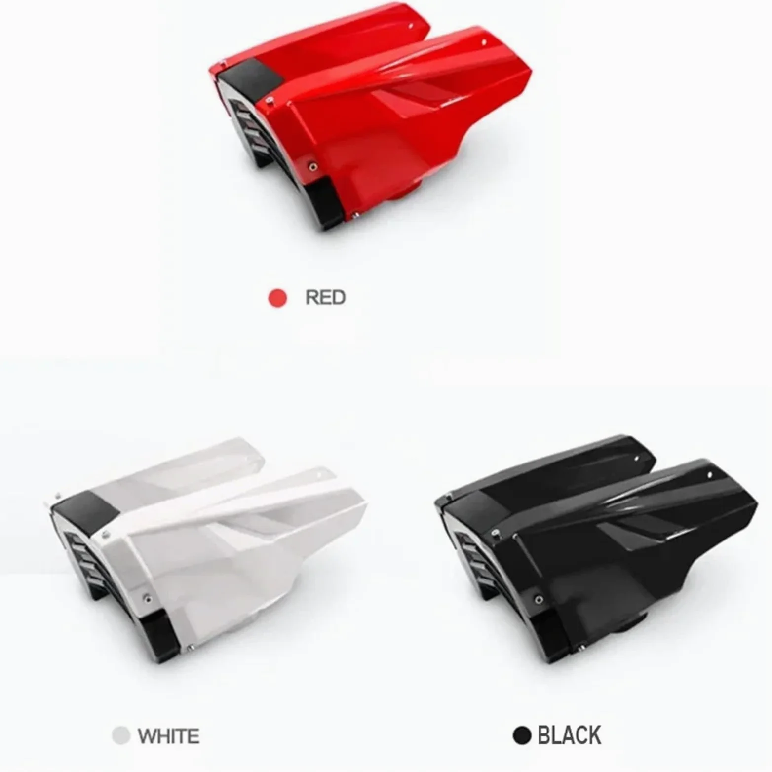 Alas para Moto Protector de Motor de Motocicleta, Cubierta Protectora bajo carenado, Compatible con Honda MSX125 Deflector Aire(Black)