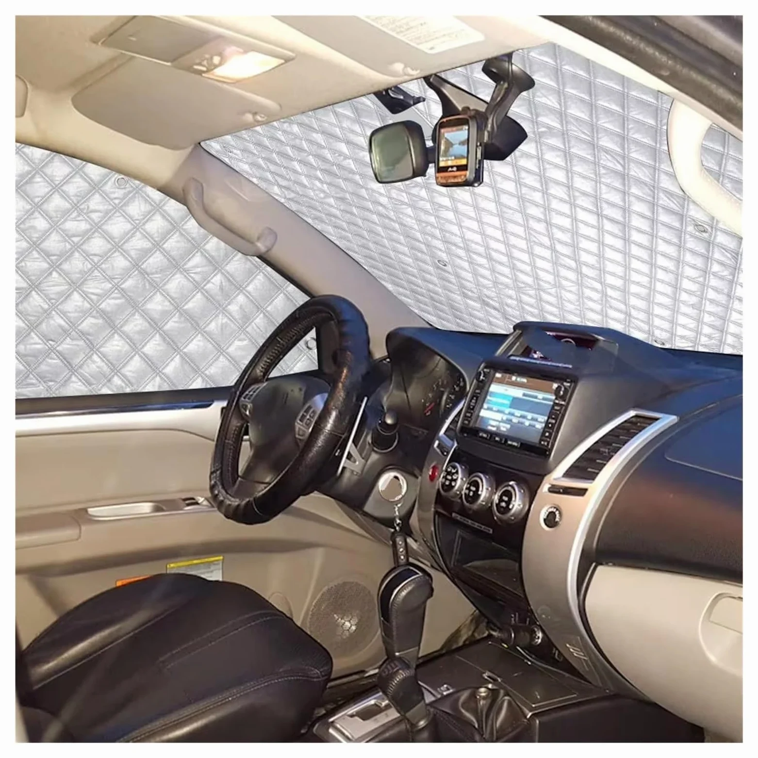 Cubierta De Parasol Automóvil para VW para T5 para T6 Parasol Parabrisas Visera Cubierta Protección Coche Interior Térmico Ventana Ciega Conjunto De Cubierta