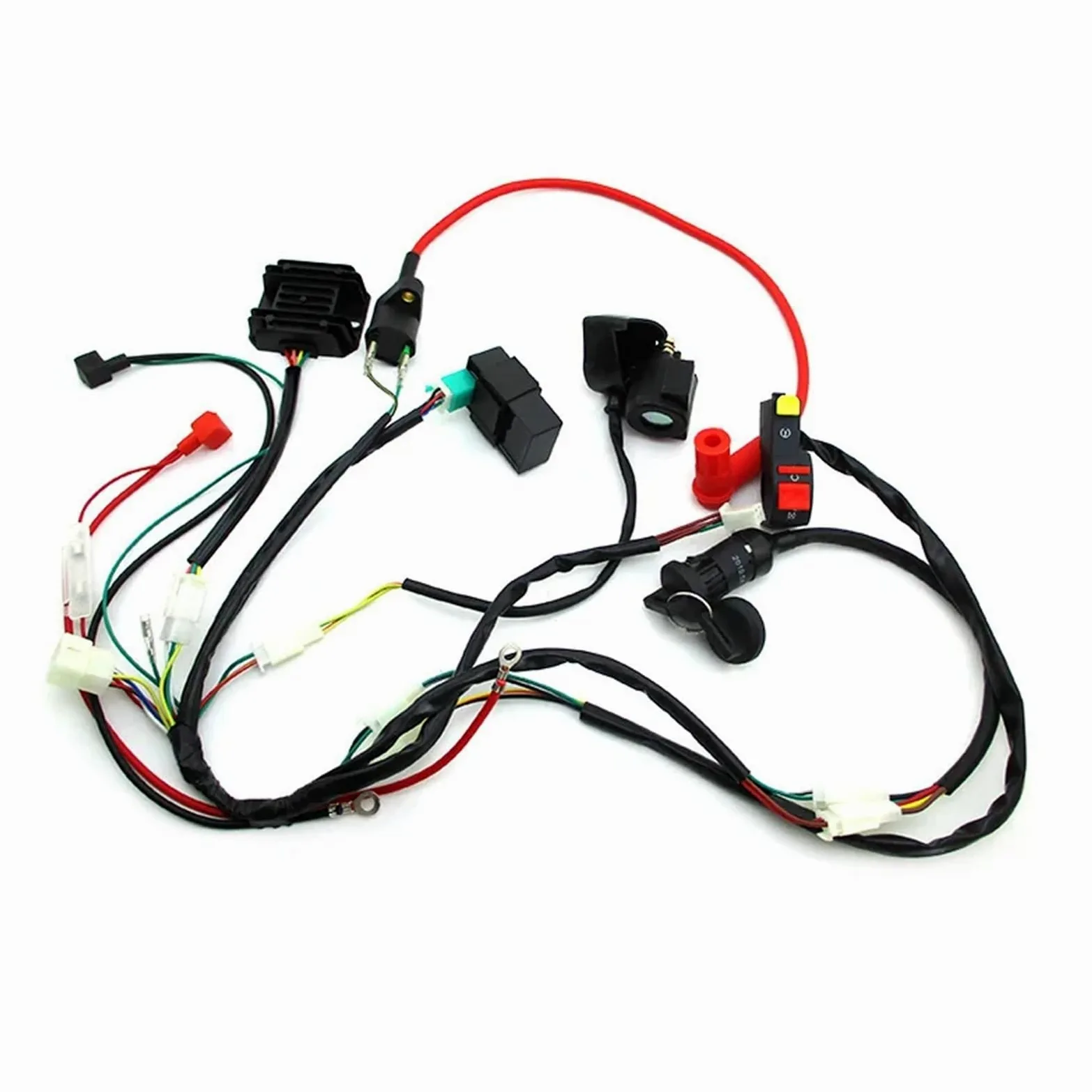 unidad CDI Kit de cableado con interruptor llave encendido CDI para Zongshen 190cc