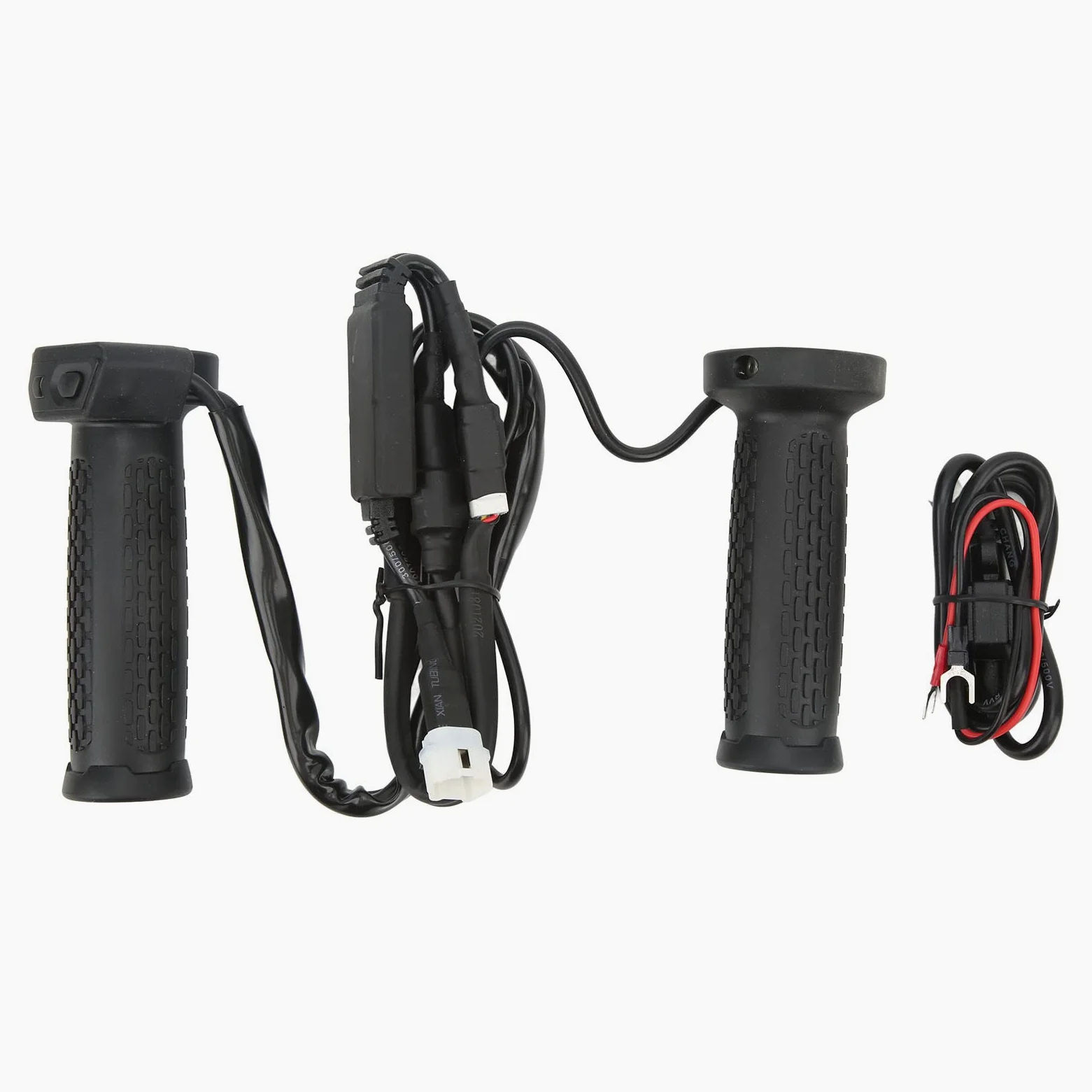 EMUKOEP Cubierta de Agarre de Calefactable para Motocicleta ATV, Empuñaduras de Mano con Calefacción Eléctrica Ajustable de 5 Engranajes, Adecuadas para Montar en Invierno Al Aire