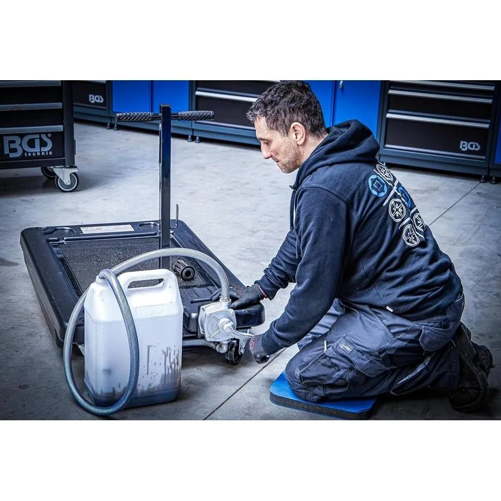 Recuperador de aceite 60 L, capacidad 60 L, 205 x 102,7 x 77 cm, resistente y práctico para taller - D-Work