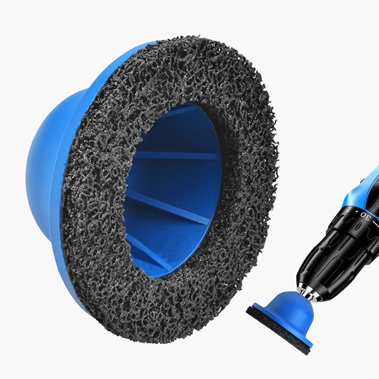 Cepillo multiusos ergonómico para limpieza de bujes de rueda y óxido