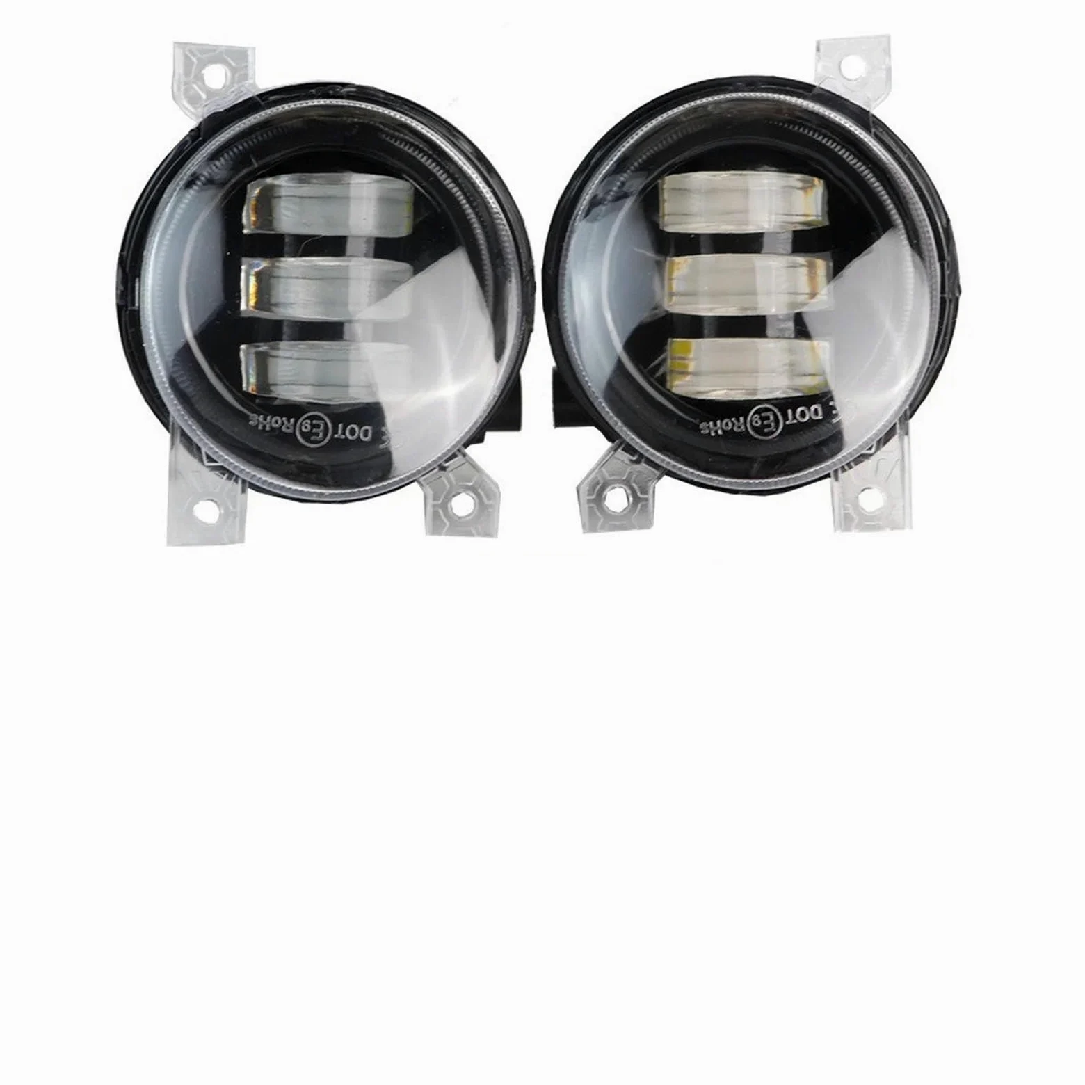 Faro Antiniebla Para VW Para Scirocco 3/III 2008-2014 Canbus Conjunto Lámpara Circulación Diurna Antiniebla Delantera 2 X Luz LED Ojo Ángel DRL(Blanco)