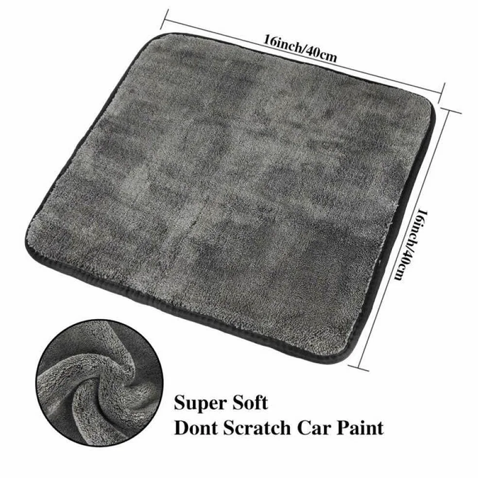 Toalla de Lavado de Autos 1200GSM Car Detailing Toalla de Microfibra de Lavado de Autos Limpieza de Autos Secado Paño de Lavado automático Trapo de Microfibra Accesorios para Autos, 1200GSM Red (120