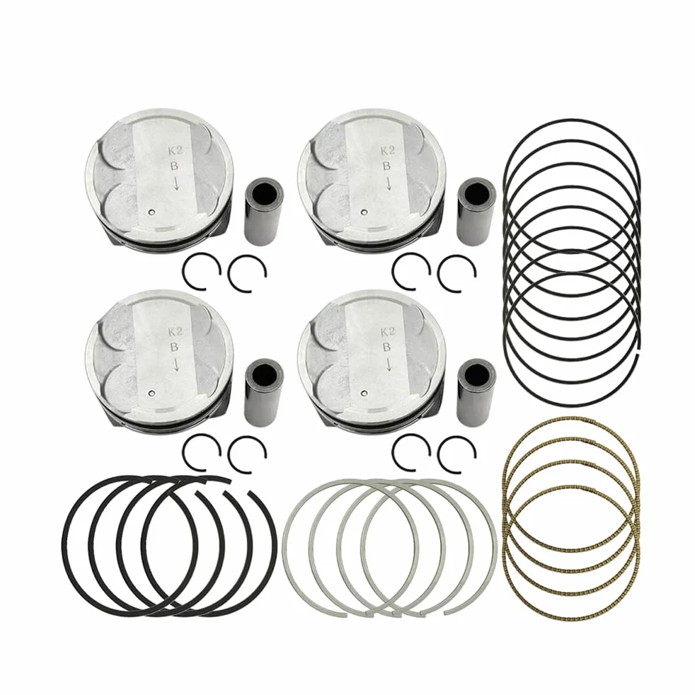 STD - Juego de pistón de motor, pasador y anillos de presión para Hyundai Kona Elantra Veloster 2.0L L4 2017-2019, repuesto para 23040-2E601 23041-2E800