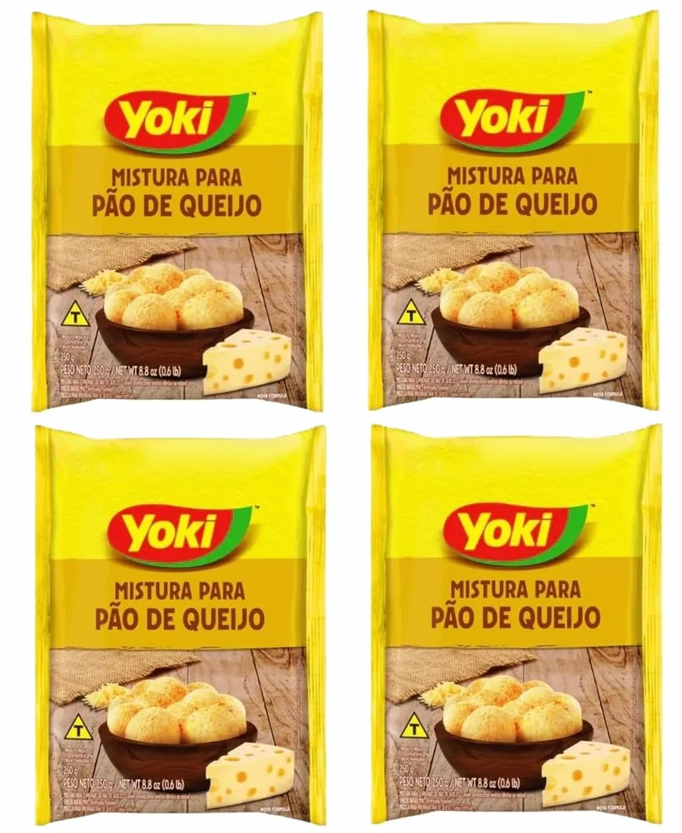 Yoki Mezcla para pan de queso, 250 g x 4 – Paquete de 4