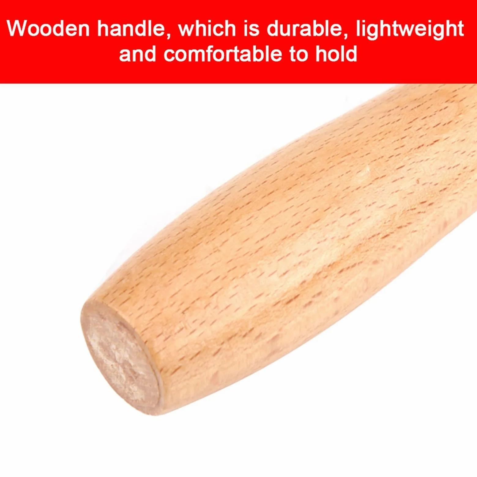 Yctze Herramienta de Reparación de Parches de Neumáticos, Rodillo de Costura con de Madera y Rodamiento de Bolas para Reparación de Tubos de Neumáticos, Kit de de Pinchazos (Grande)