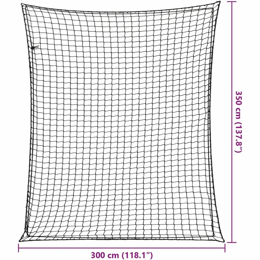 Red para remolque con cuerda de goma, color negro, de polipropileno resistente, 3,5 x 3 m, red universal de seguridad de carga para remolques, coches, SUV y transporte, elástica y resistente