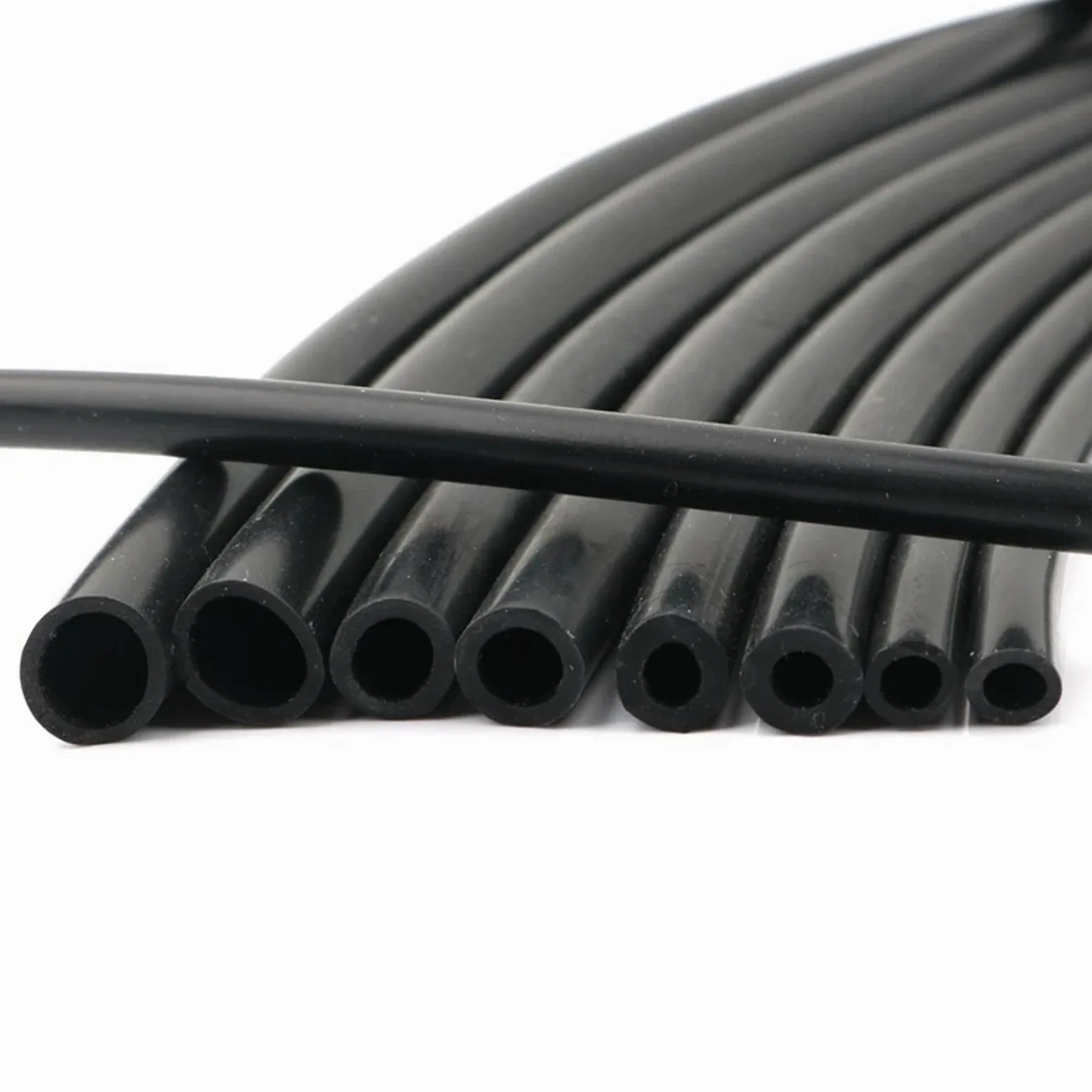 Tubo Gasolina Moto Manguera de goma flexible de silicona negra de 1 m/5 m/10 m, 1, 2, 4, 5, 6, 7, 8, 9, 10, 11, 12, 14 y 16 mm. Tubo de silicona blanda flexible(10 Meters,ID 15mm x OD 20mm)
