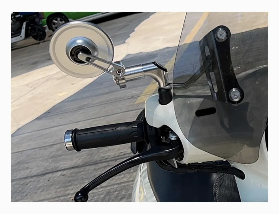 Espejos Retrovisores Para Manillar Motocicleta Cafe Racer CNC Scooter, Extremo De Manillar De 7/8" (22 Mm) Con Inserto De Extremo De Barra Estándar Retrovisor moto