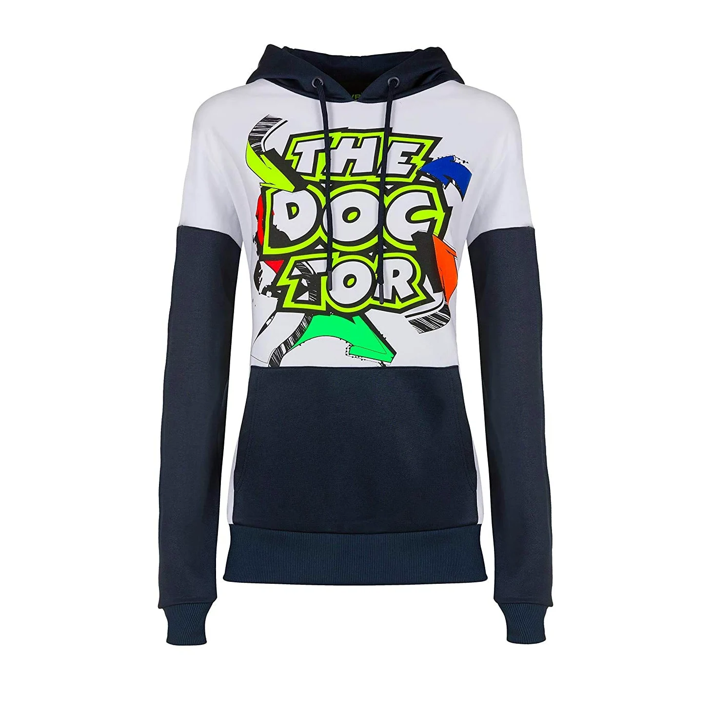 Valentino Rossi VR46 The Doctor Street Official MotoGP Mujer Sudadera con Capucha - Blanco - XS