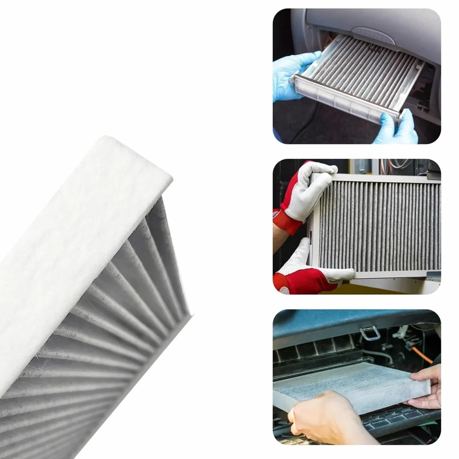 Filtros de aire de cabina para coche Compatible con KIA Forte 2010-2013 filtros automáticos de cabina CF10709 08790-2E200 08790-2E200A 087902E200 97129-2E200 filtro aire(10PCS)