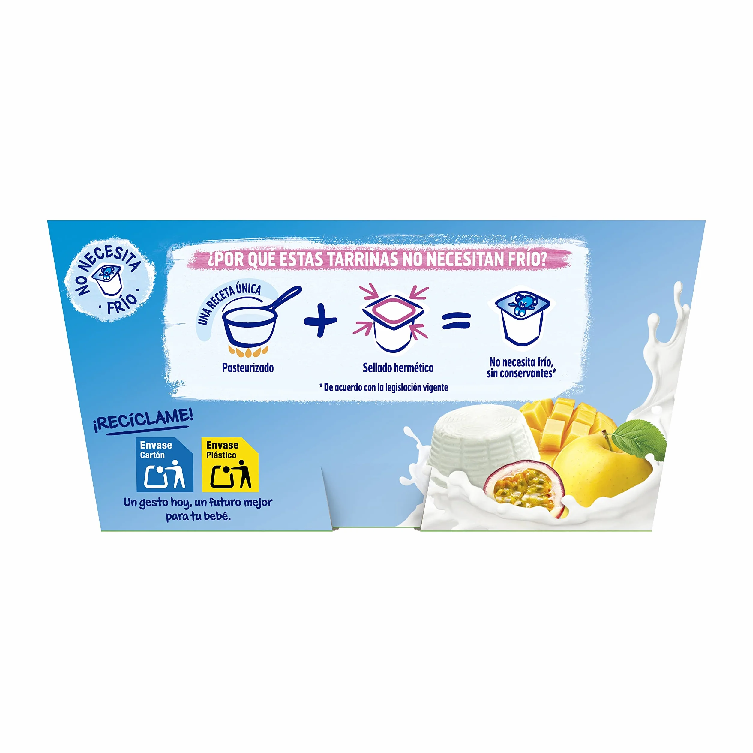 Nestlé Yogolino Petit Postre Lácteo con Frutas Variadas 8 Meses 4 x 100g