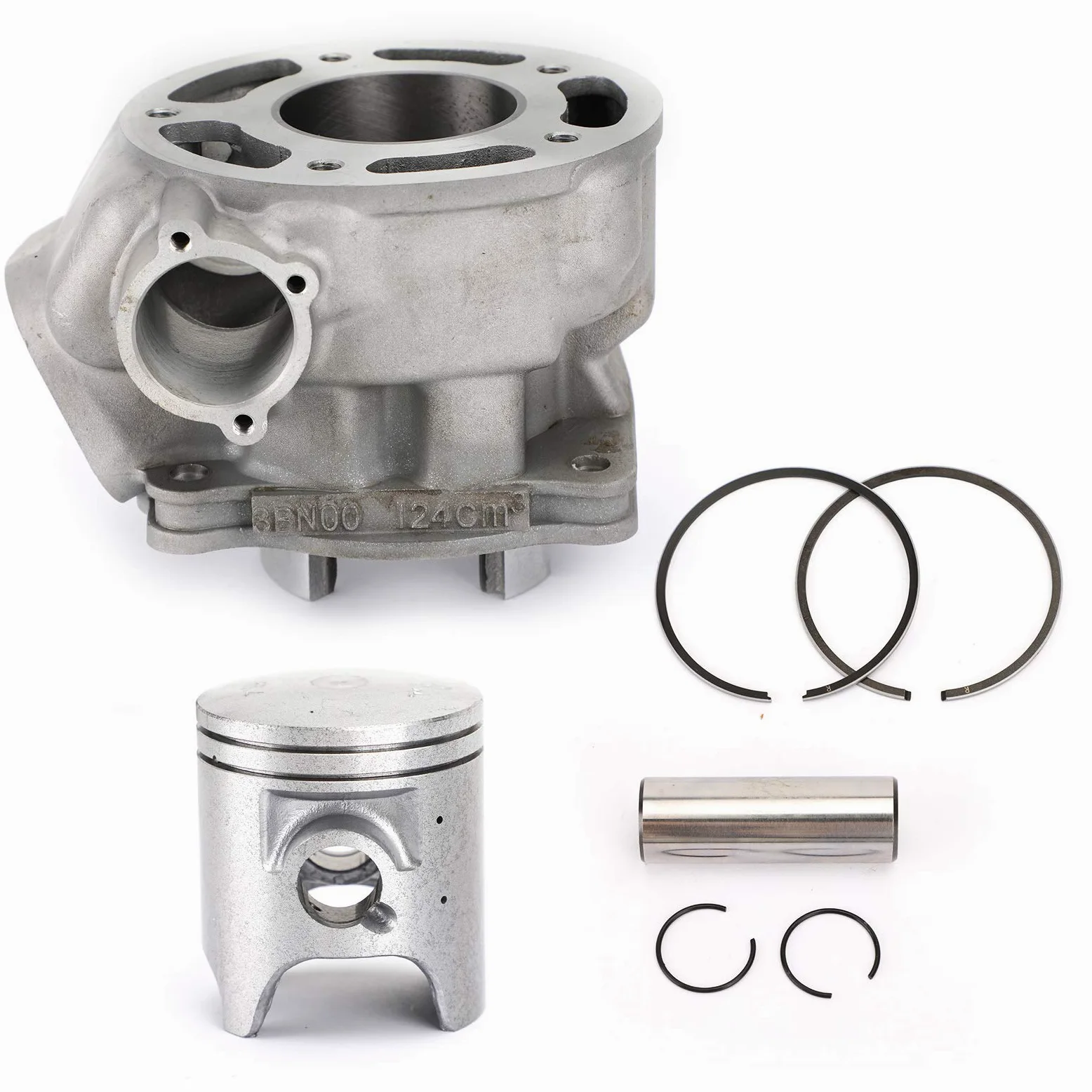 Topteng Kit de Aros de pistón de Cilindro 56,4 mm 125 CC Apto para Yamaha DT125 / TDR125 / TZR125 (3MB00) 1991-2006