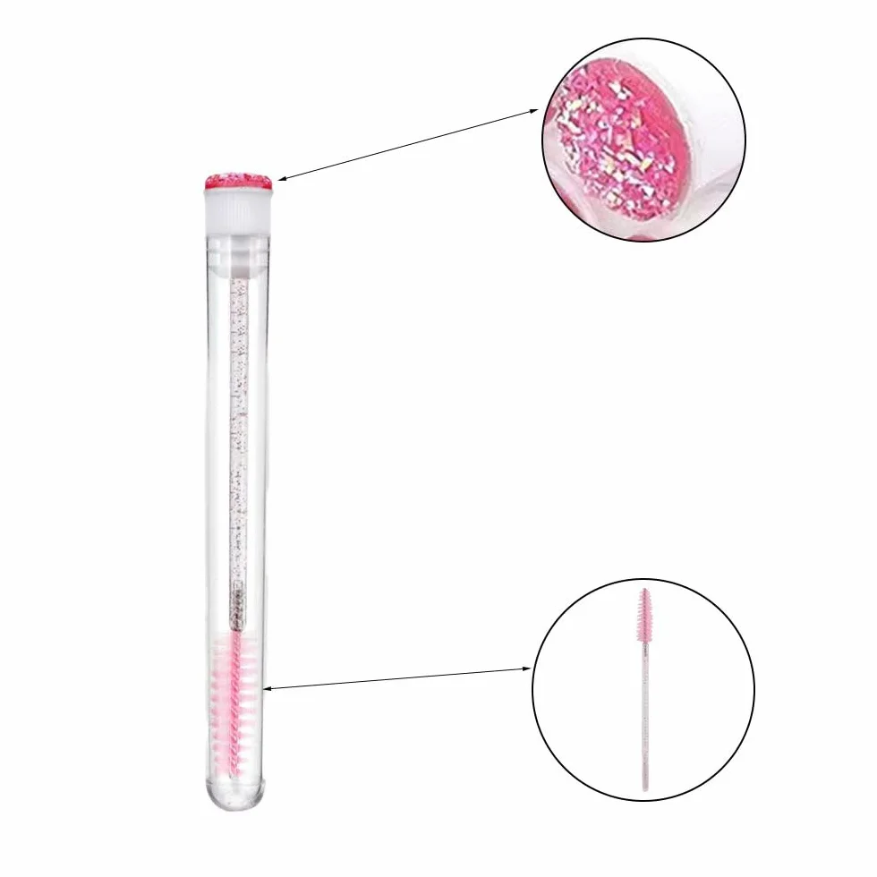 Cepillos para Pestañas 4 Pcs Tubos de Varita de Rímel Vacíos