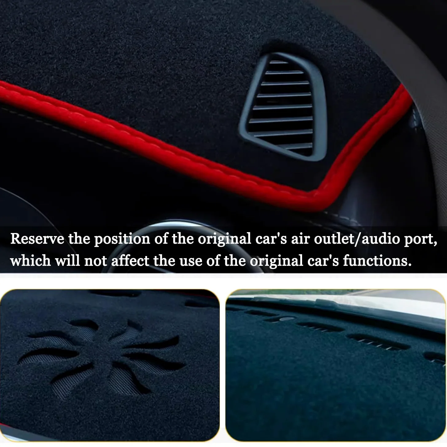 Blazeray Funda protectora para salpicadero de Toyota Corolla 2019, 2020, 2021, 2022, 2023, 2024, 2025, ajuste personalizado, cubierta de consola central, escotilla, sedán, protector solar (borde