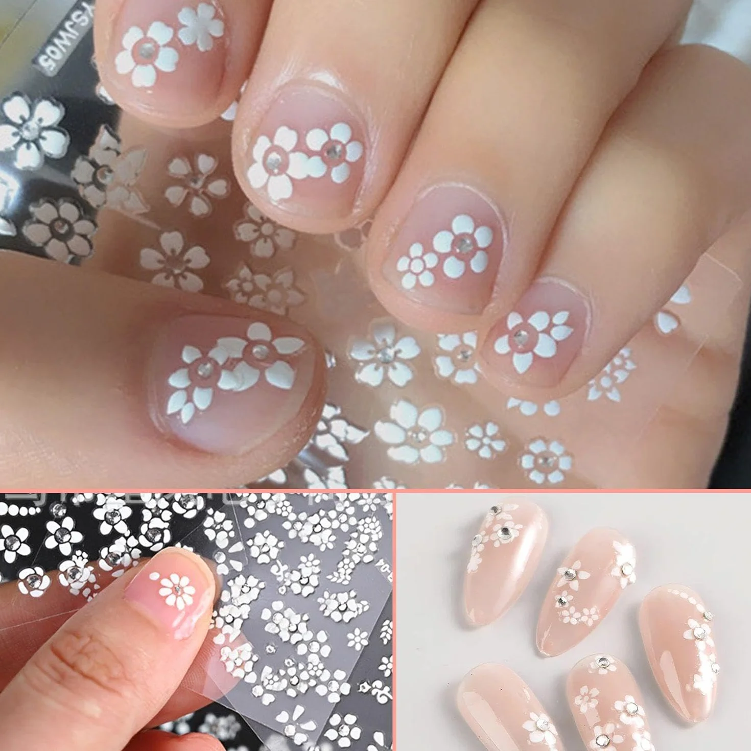 Tarjetas Transparentes De Color Para Uñas, 2 Pegatinas Digitales Impermeables, Pantryan En Forma De Abanico Con Anillos