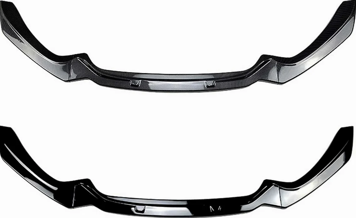 Coche AleróN Delantero Para B-MW 1 Series F20 F21 M-Pack 118i 120i 2015-2019, Labio Parachoque Spoiler Lip Trim Splitter Difusor Kit Cuerpo ProteccióN Accesorios