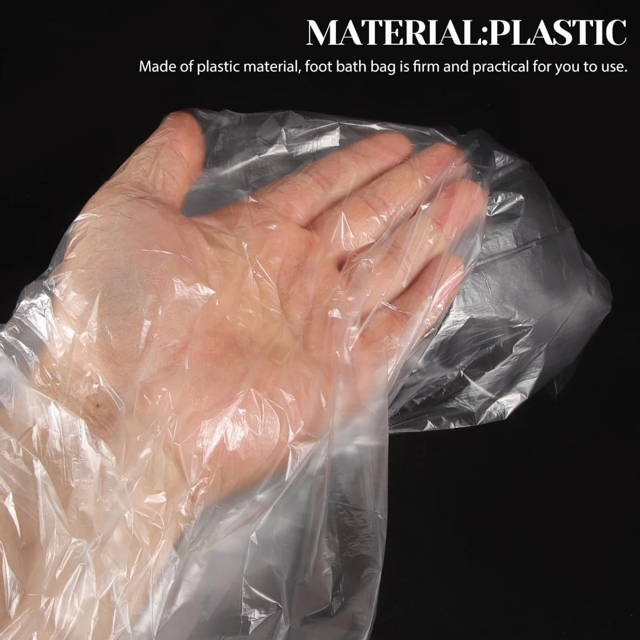 SOIMISS 80 Bolsas Desechables Para Baños De Pies Revestimientos Plásticos Para Pedicura 25.59x21.65 Pulgadas