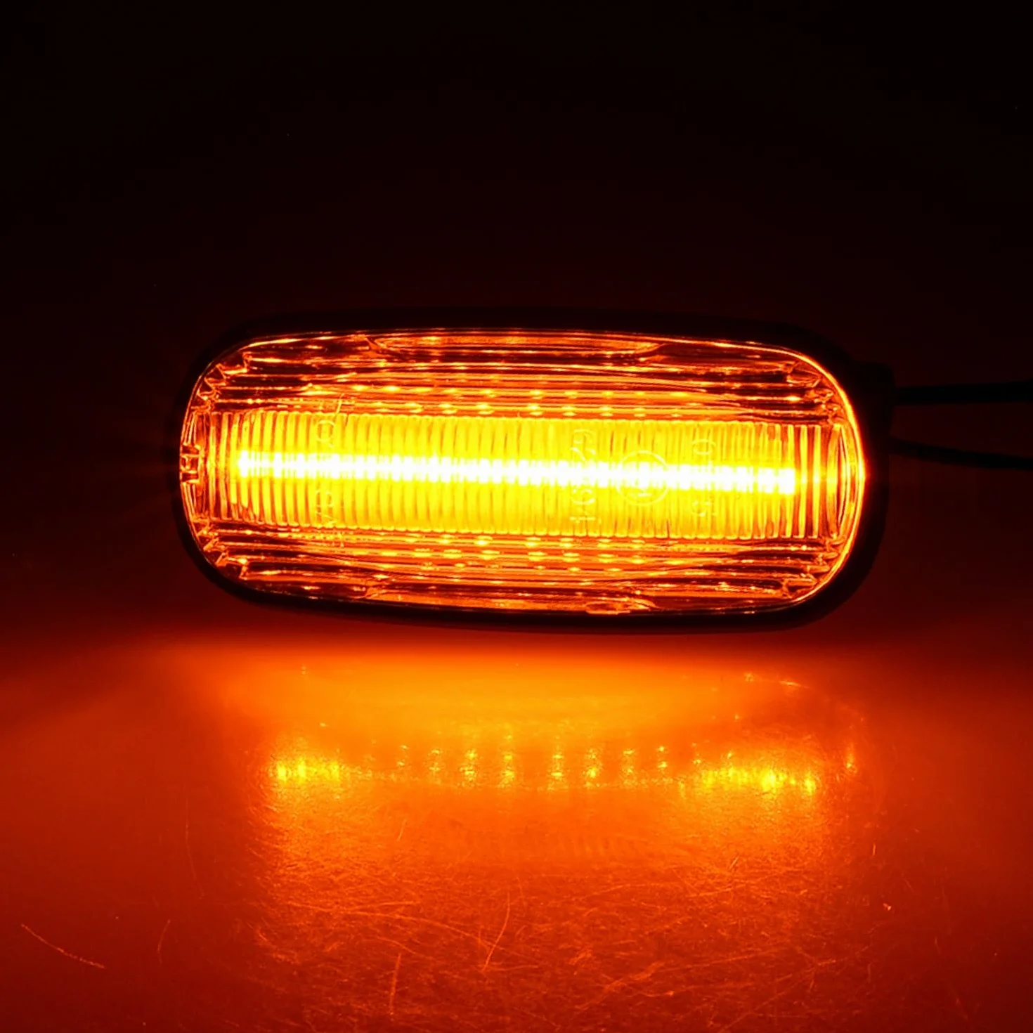 BRANDT Juego de intermitentes laterales LED para guardabarros + cable blanco apto para Land Rover Defender I Td5 Puma L316 Discovery II L318 Freelander I L314 MG ZS ZT ZT-T Rover 45 75
