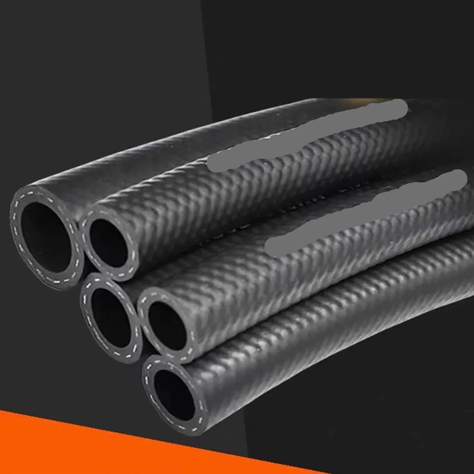 Tubo Gasolina Moto Manguera de gasolina de 1 m, tubería for motor diésel, tubería de combustible de alta presión, resistente a altas temperaturas, tubería de goma negra for suministro de aceite(Inside